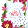 Sparkling Pink Quilled Birthday Card - PINKD1 image