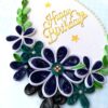 Blue Quilled Flowers Birthday Greeting card image Blue Quilled Flowers Birthday Greeting card image