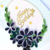 Blue Quilled Flowers Birthday Greeting card image Blue Quilled Flowers Birthday Greeting card image