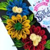 Sparkling Multicolor Quilled Birthday Card image Sparkling Multicolor Quilled Birthday Card image