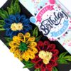 Sparkling Multicolor Quilled Birthday Card image Sparkling Multicolor Quilled Birthday Card image