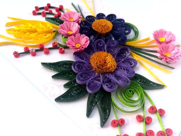Purple Quilling Fusion Greeting Card image