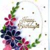 Purple Themed Birthday Quilled Greeting Card -P1 image Purple Themed Birthday Quilled Greeting Card -P1 image