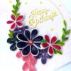 Purple Themed Birthday Quilled Greeting Card -P1 image Purple Themed Birthday Quilled Greeting Card -P1 image