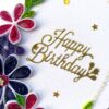 Purple Themed Birthday Quilled Greeting Card -P1 image Purple Themed Birthday Quilled Greeting Card -P1 image