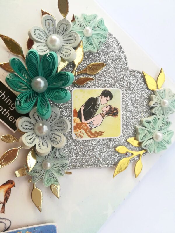 Sparkling Love Card Blue Themed image Sparkling Love Card Blue Themed image