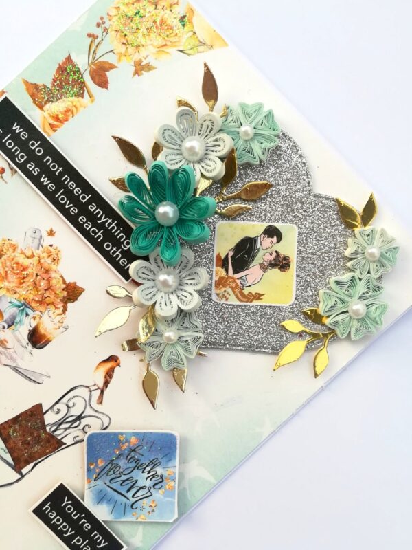 Sparkling Love Card Blue Themed image Sparkling Love Card Blue Themed image