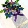 Sparkling Vase Quilled Flowers Greeting Card image