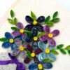 Sparkling Vase Quilled Flowers Greeting Card image