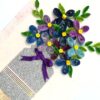 Sparkling Vase Quilled Flowers Greeting Card image