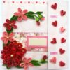 Red Quilled Mini Scrapbook Greeting Card image Red Quilled Mini Scrapbook Greeting Card image