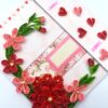 Red Quilled Mini Scrapbook Greeting Card image Red Quilled Mini Scrapbook Greeting Card image