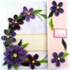 Purple Quilled Mini Scrapbook Greeting Card image