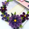 Purple Quilled Mini Scrapbook Greeting Card image