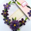 Purple Quilled Mini Scrapbook Greeting Card image