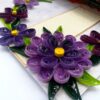 Purple Quilled Mini Scrapbook Greeting Card image