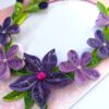 Purple Themed Quilled Photo Frame Greeting Card -PPF2 image