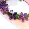 Purple Themed Quilled Photo Frame Greeting Card -PPF2 image