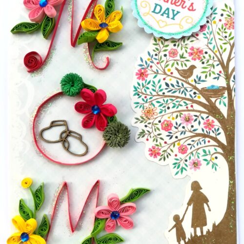 Mom Quilled Mothers Day Greeting Card image