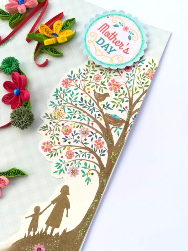 Mom Quilled Mothers Day Greeting Card image Mom Quilled Mothers Day Greeting Card image