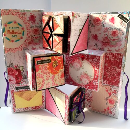 Sparkling Mothers Day Flip Fold Album Card image