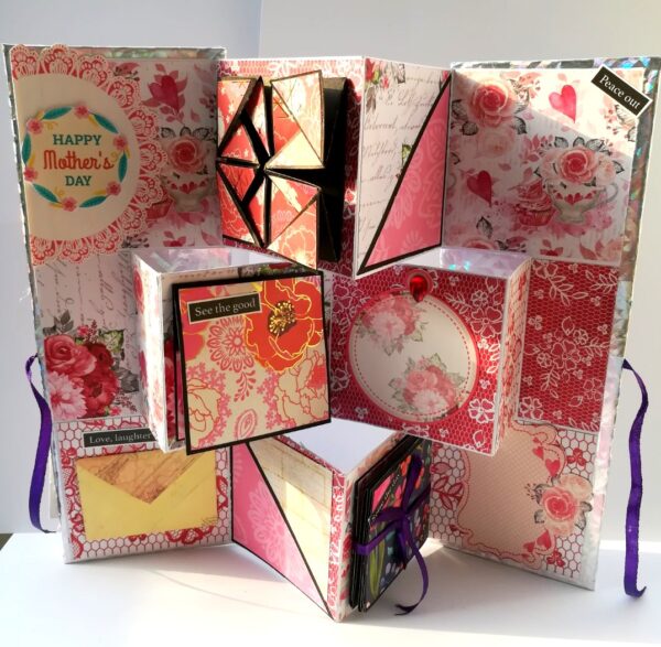 Sparkling Mothers Day Flip Fold Album Card image Sparkling Mothers Day Flip Fold Album Card image