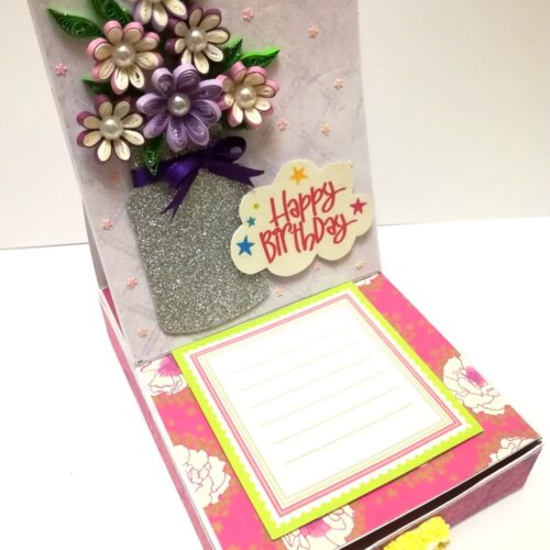 Card With Drawer Gift Greeting Card D27 image Card With Drawer Gift Greeting Card D27 image