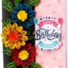 Sparkling Multicolored Quilling Birthday Card image Sparkling Multicolored Quilling Birthday Card image