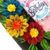 Sparkling Multicolored Quilling Birthday Card image Sparkling Multicolored Quilling Birthday Card image