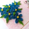 Sparkling Blue Quilled Greeting Card image