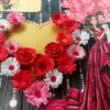 Red Love Quilled Hearts Flowers Greeting Card image Red Love Quilled Hearts Flowers Greeting Card image