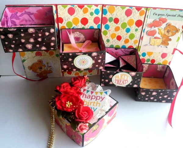 Happy Birthday Opening Box fold Mini Album image