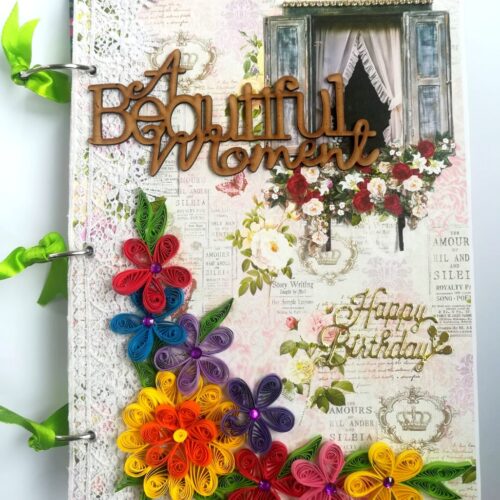 Beautiful Moments Birthday Handmade Scrapbook Gift image