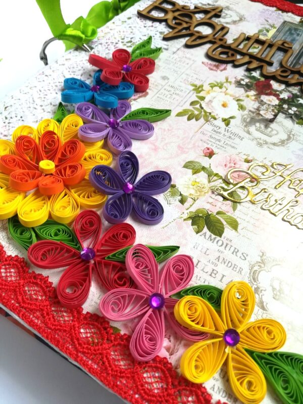Beautiful Moments Birthday Handmade Scrapbook Gift image