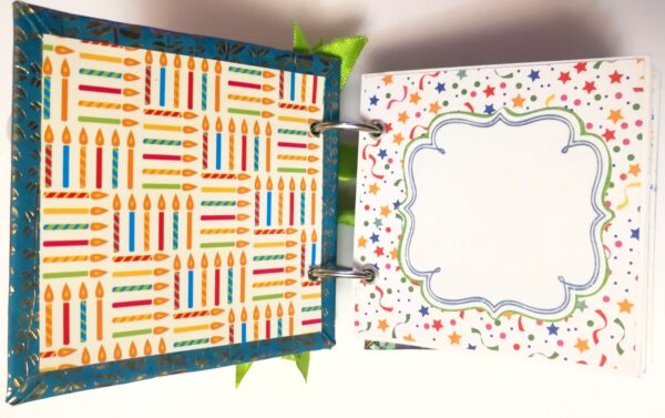 Pocket Mini Handmade Birthday Scrapbook - HB2 image Pocket Mini Handmade Birthday Scrapbook - HB2 image