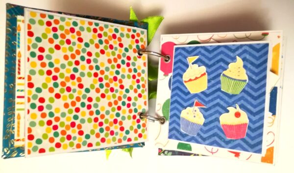 Pocket Mini Handmade Birthday Scrapbook - HB2 image Pocket Mini Handmade Birthday Scrapbook - HB2 image