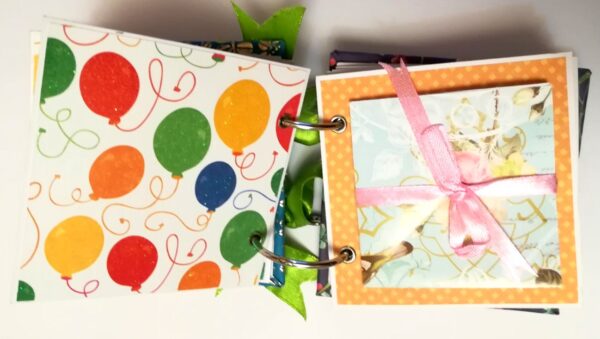 Pocket Mini Handmade Birthday Scrapbook - HB2 image Pocket Mini Handmade Birthday Scrapbook - HB2 image