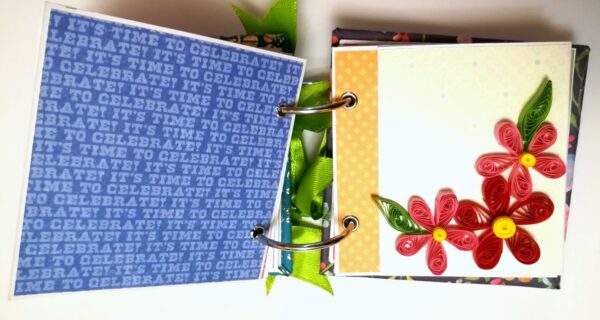 Pocket Mini Handmade Birthday Scrapbook - HB2 image Pocket Mini Handmade Birthday Scrapbook - HB2 image