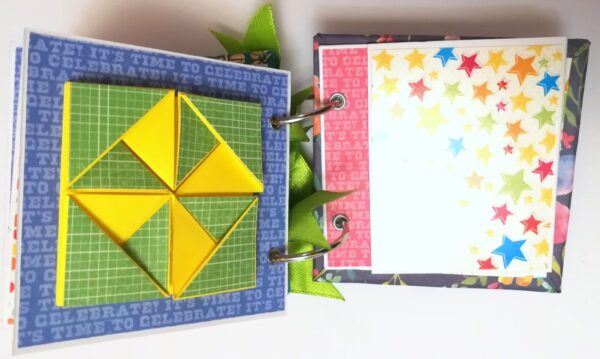 Pocket Mini Handmade Birthday Scrapbook - HB2 image Pocket Mini Handmade Birthday Scrapbook - HB2 image