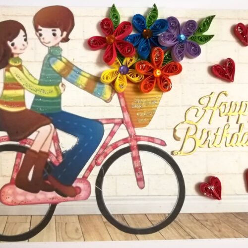 Couple Love Birthday Greeting Card image