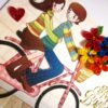 Couple Love Birthday Greeting Card image