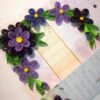 Purple Themed Flowers Mini Scrapbook Greeting Card image Purple Themed Flowers Mini Scrapbook Greeting Card image