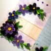 Purple Themed Flowers Mini Scrapbook Greeting Card image Purple Themed Flowers Mini Scrapbook Greeting Card image