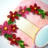 Red Themed Flowers Mini Scrapbook Greeting Card image