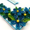 Blue Corner Quilled Birthday Greeting card image