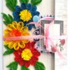 Happy Birthday Quilled Flowers Mini scrapbook card image