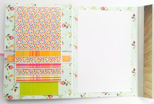 Happy Birthday Quilled Flowers Mini scrapbook card image