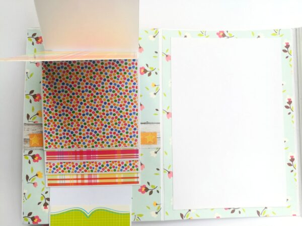 Happy Birthday Quilled Flowers Mini scrapbook card image