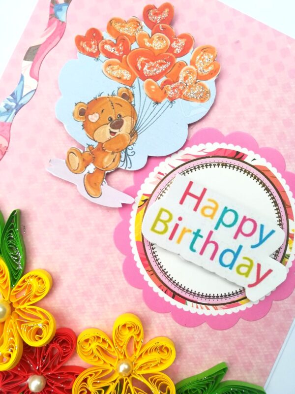 Teddy with Balloon Greeting card - C1 image