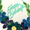 Blue Themed Birthday Quilled Greeting Card - B1 image
